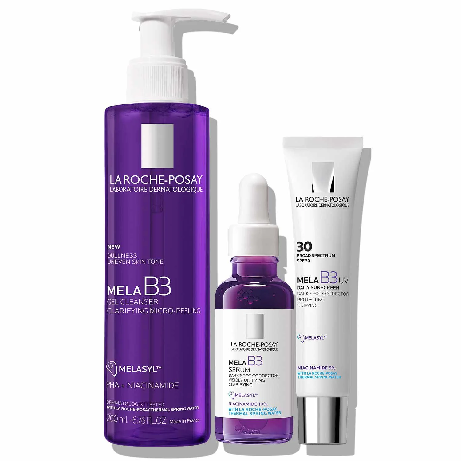 La Roche-Posay Set de rutina Mela B3 para el tratamiento de manchas oscuras