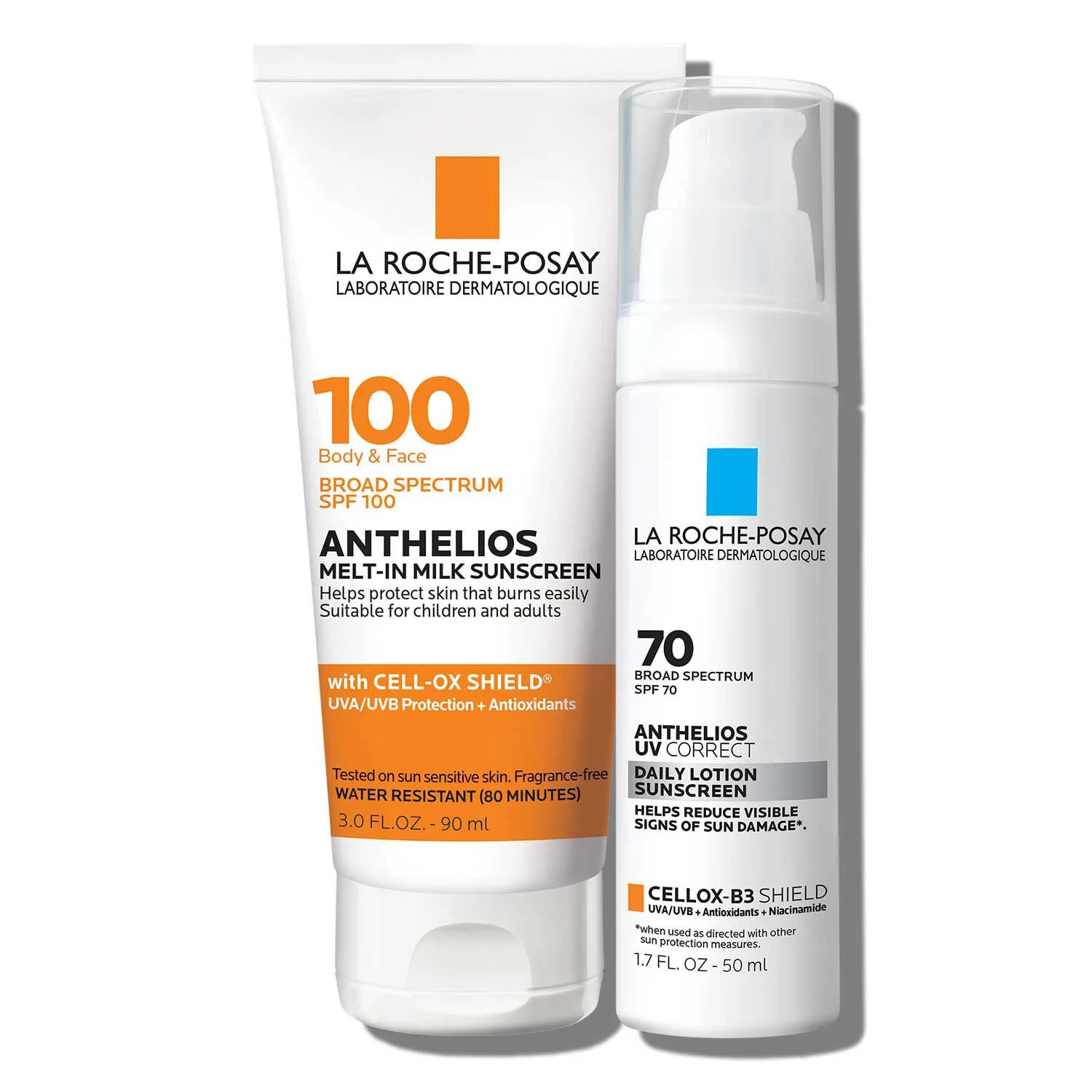 La Roche-Posay Set de protector solar Anthelios con SPF alto para el rostro y el cuerpo