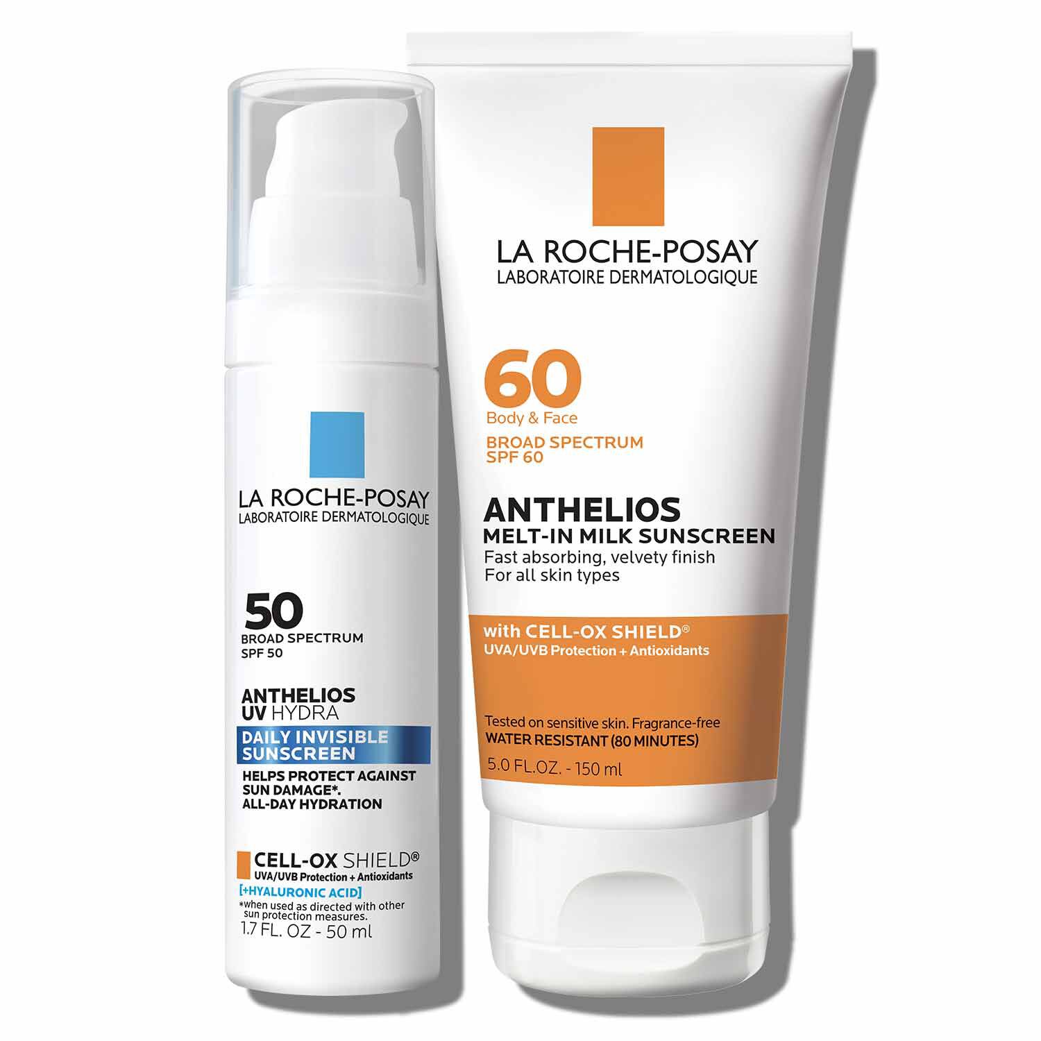 La Roche-Posay Set de Anthelios UV Hydra con SPF 50 y protector solar Melt-in Milk con SPF 60