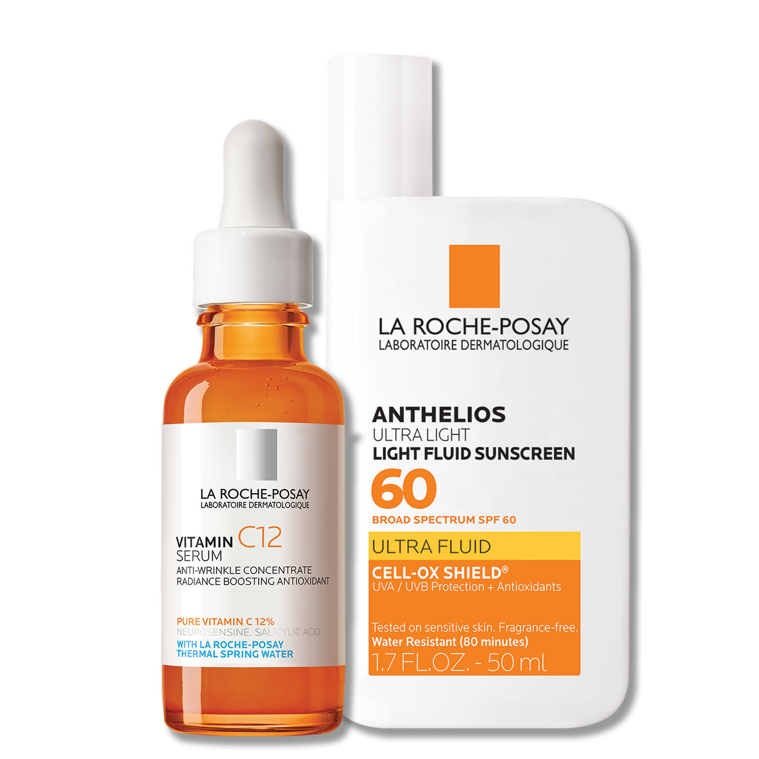 La Roche-Posay Suero Vitamin C12 y protector solar Anthelios Ultra Light con SPF 60