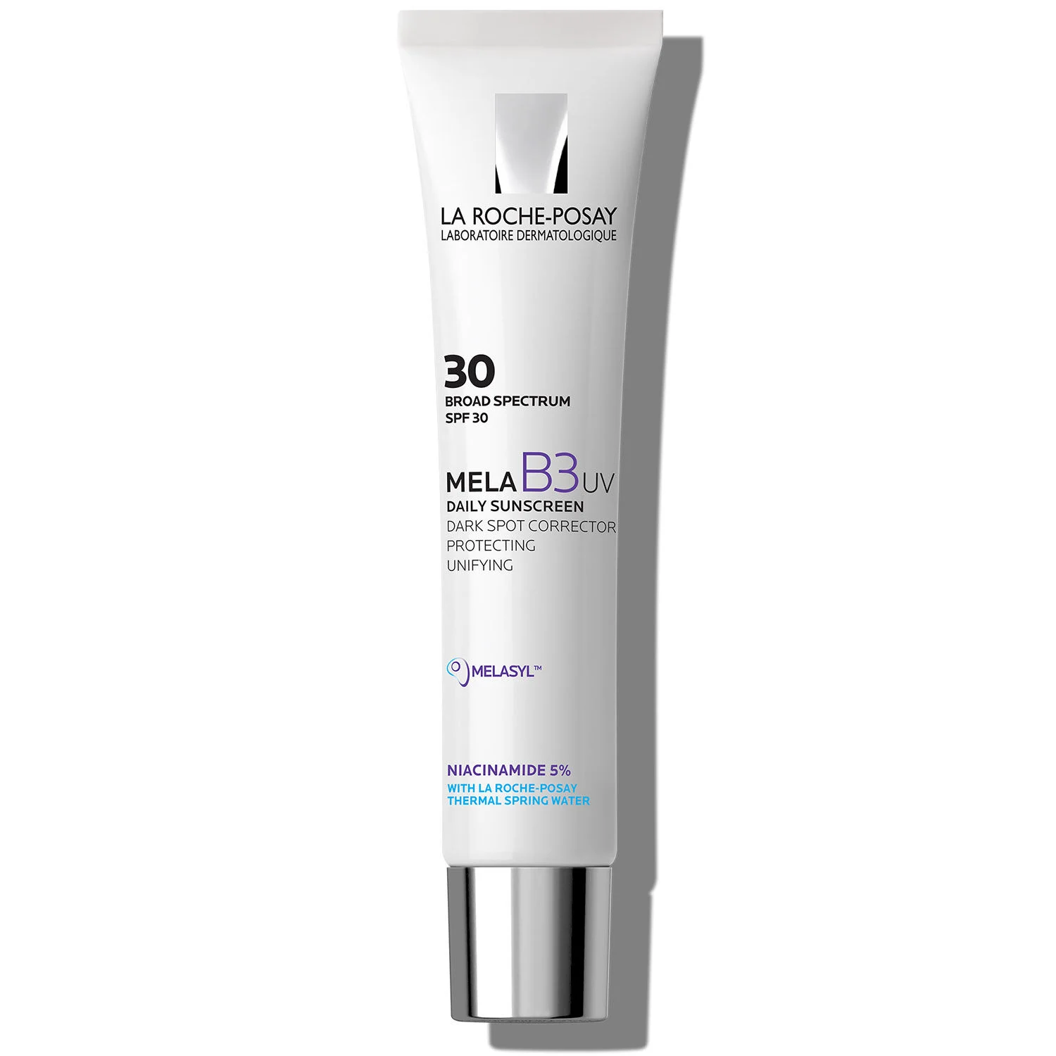 2430 Hidratante diario Mela B3 UV SPF 30 con Melasyl + niacinamida — Bottle